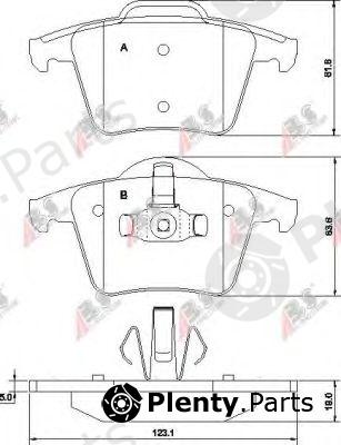  A.B.S. part 37343 Brake Pad Set, disc brake