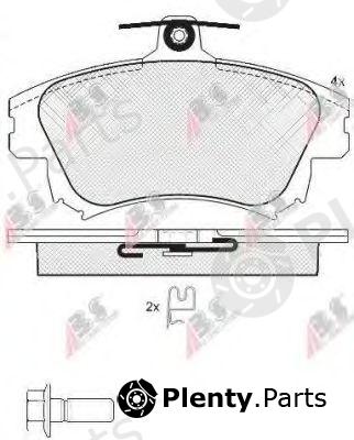 A.B.S. part 37521 Brake Pad Set, disc brake