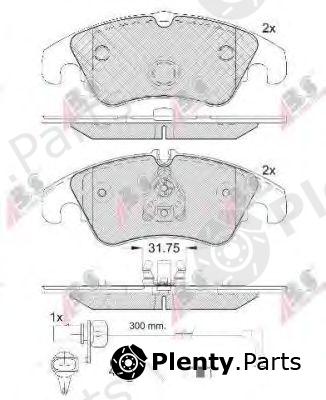 A.B.S. part 37587 Brake Pad Set, disc brake