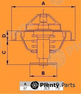  CALORSTAT by Vernet part 5968.87 (596887) Thermostat, coolant