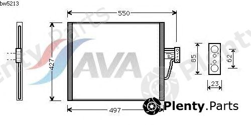  AVA QUALITY COOLING part BW5213 Condenser, air conditioning