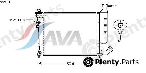  AVA QUALITY COOLING part CNA2154 Radiator, engine cooling