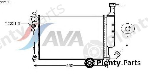  AVA QUALITY COOLING part CNA2168 Radiator, engine cooling
