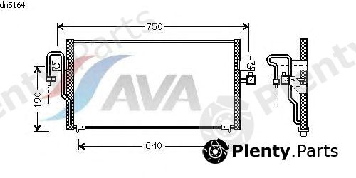  AVA QUALITY COOLING part DN5164 Condenser, air conditioning