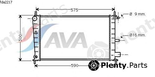  AVA QUALITY COOLING part FDA2217 Radiator, engine cooling