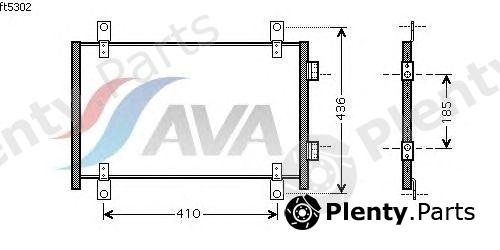  AVA QUALITY COOLING part FTA5302 Condenser, air conditioning