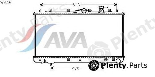  AVA QUALITY COOLING part HY2026 Radiator, engine cooling