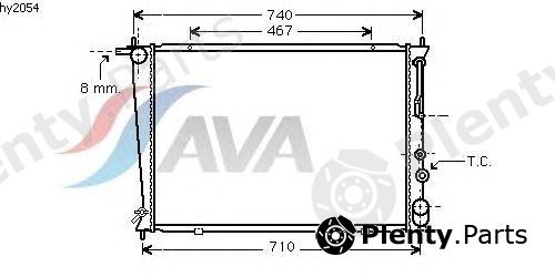  AVA QUALITY COOLING part HY2054 Radiator, engine cooling