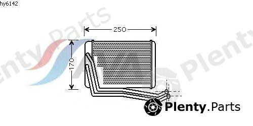  AVA QUALITY COOLING part HY6142 Heat Exchanger, interior heating