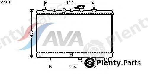  AVA QUALITY COOLING part KA2054 Radiator, engine cooling