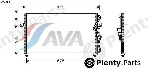  AVA QUALITY COOLING part KA5014 Condenser, air conditioning