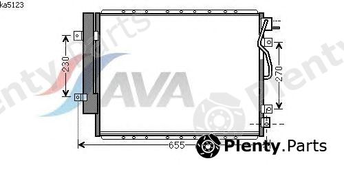  AVA QUALITY COOLING part KA5123 Condenser, air conditioning
