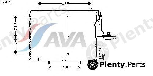  AVA QUALITY COOLING part MS5169 Condenser, air conditioning