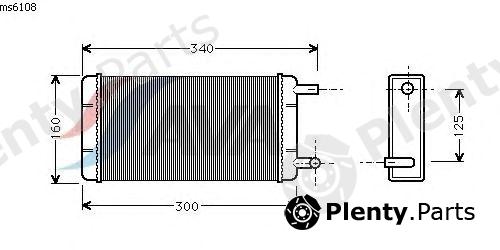  AVA QUALITY COOLING part MS6108 Heat Exchanger, interior heating