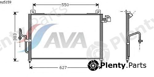  AVA QUALITY COOLING part MZ5159 Condenser, air conditioning