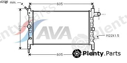  AVA QUALITY COOLING part OL2023 Radiator, engine cooling