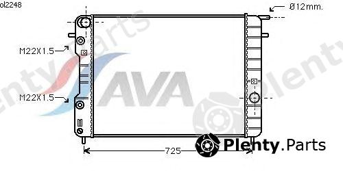  AVA QUALITY COOLING part OL2248 Radiator, engine cooling