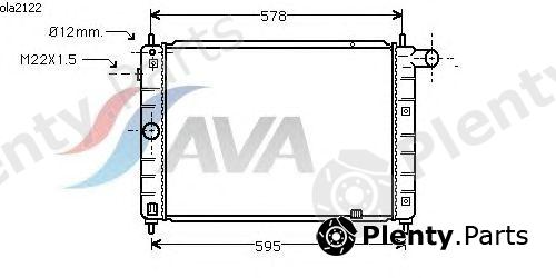  AVA QUALITY COOLING part OLA2122 Radiator, engine cooling