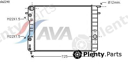  AVA QUALITY COOLING part OLA2248 Radiator, engine cooling