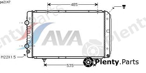  AVA QUALITY COOLING part PE2147 Radiator, engine cooling