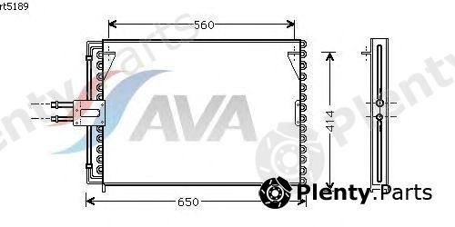  AVA QUALITY COOLING part RT5189 Condenser, air conditioning