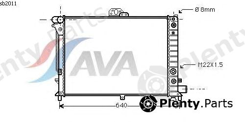  AVA QUALITY COOLING part SB2011 Radiator, engine cooling