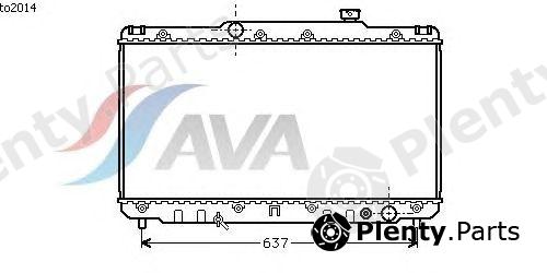  AVA QUALITY COOLING part TO2014 Radiator, engine cooling