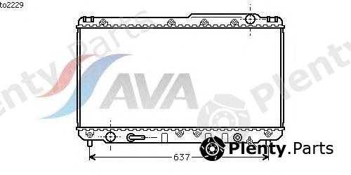  AVA QUALITY COOLING part TO2229 Radiator, engine cooling