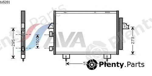  AVA QUALITY COOLING part TO5281 Condenser, air conditioning