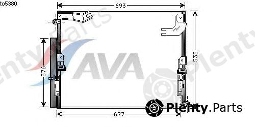  AVA QUALITY COOLING part TO5380 Condenser, air conditioning