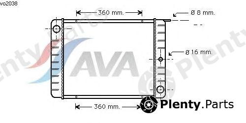  AVA QUALITY COOLING part VO2038 Radiator, engine cooling