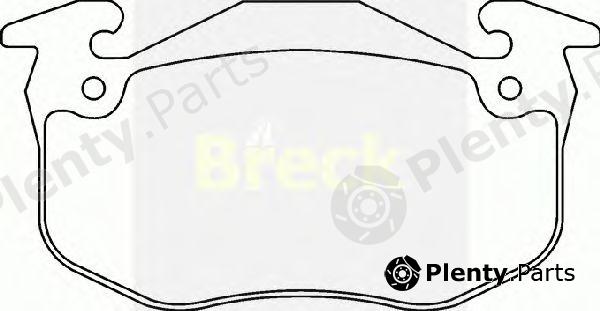  BRECK part 206340070200 Brake Pad Set, disc brake