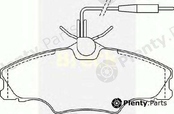  BRECK part 217240070110 Brake Pad Set, disc brake