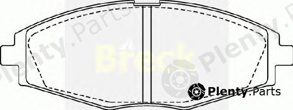  BRECK part 232410070200 Brake Pad Set, disc brake
