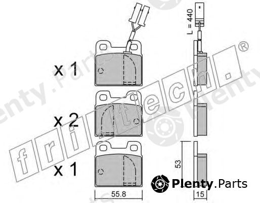 fri.tech. part 010.1 (0101) Brake Pad Set, disc brake