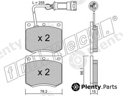 fri.tech. part 025.1 (0251) Brake Pad Set, disc brake