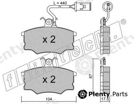  fri.tech. part 055.1 (0551) Brake Pad Set, disc brake