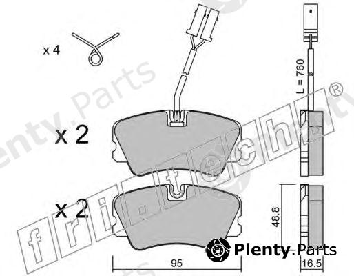  fri.tech. part 067.0 (0670) Brake Pad Set, disc brake