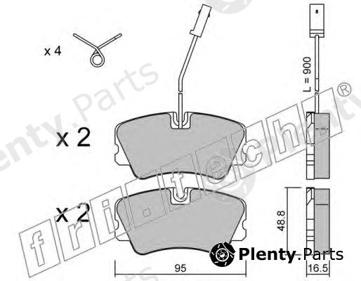 fri.tech. part 067.1 (0671) Brake Pad Set, disc brake