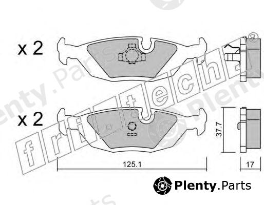  fri.tech. part 072.1 (0721) Brake Pad Set, disc brake