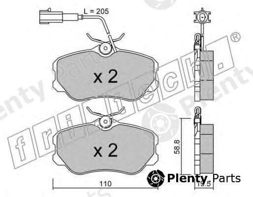  fri.tech. part 076.0 (0760) Brake Pad Set, disc brake