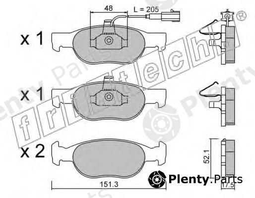  fri.tech. part 081.0 (0810) Brake Pad Set, disc brake
