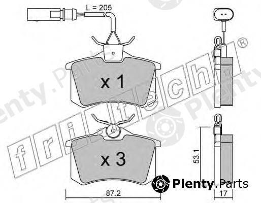  fri.tech. part 102.3 (1023) Brake Pad Set, disc brake