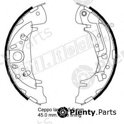  fri.tech. part 1046.207Y (1046207Y) Brake Shoe Set