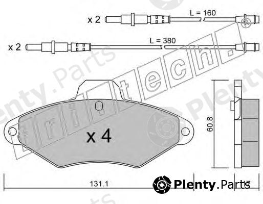  fri.tech. part 146.0 (1460) Brake Pad Set, disc brake