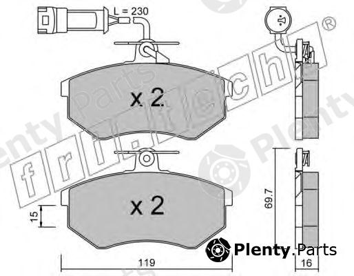  fri.tech. part 151.3 (1513) Brake Pad Set, disc brake