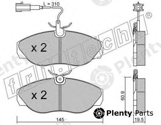  fri.tech. part 157.1 (1571) Brake Pad Set, disc brake