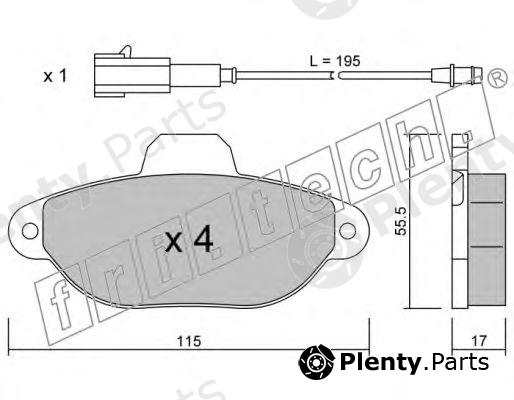  fri.tech. part 162.2 (1622) Brake Pad Set, disc brake