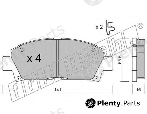  fri.tech. part 169.0 (1690) Brake Pad Set, disc brake