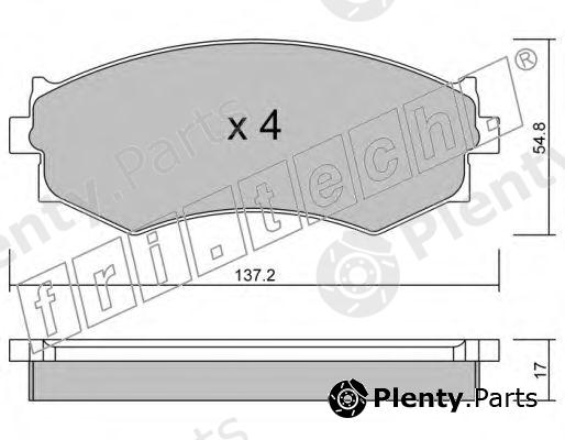  fri.tech. part 197.0 (1970) Brake Pad Set, disc brake